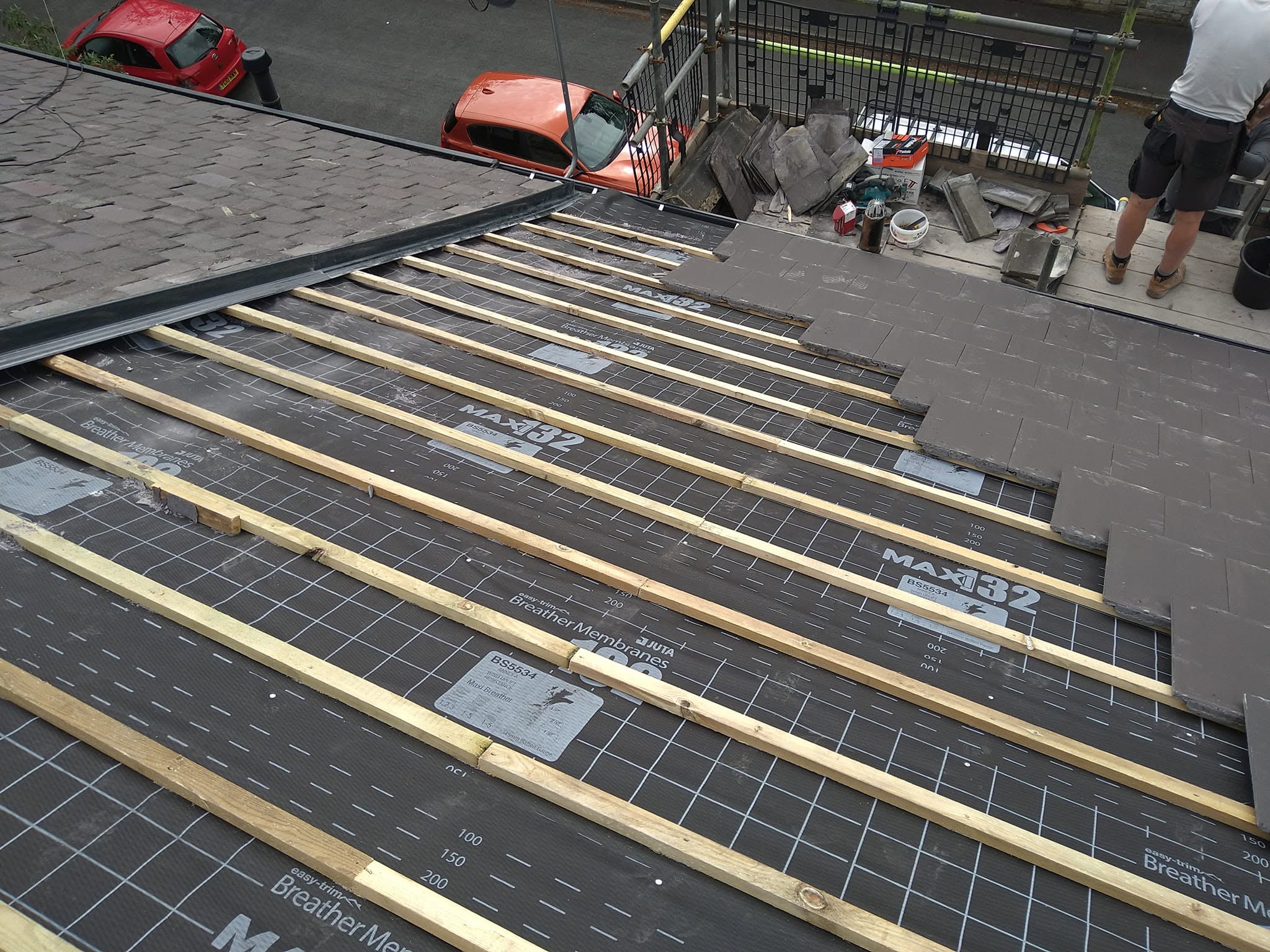 Roof replacement by Oakenshaw Building Services